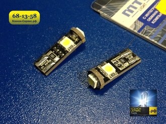 Светодиодная лампа с резистором (обманкой) SVS T10-3smd Canbus